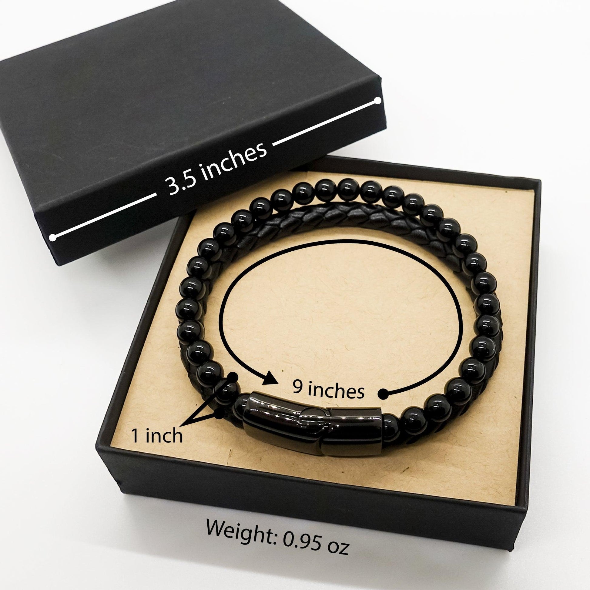 Computer Programmer Black Braided Stone Leather Bracelet - Thanks for being who you are - Birthday Christmas Jewelry Gifts Coworkers Colleague Boss - Mallard Moon Gift Shop