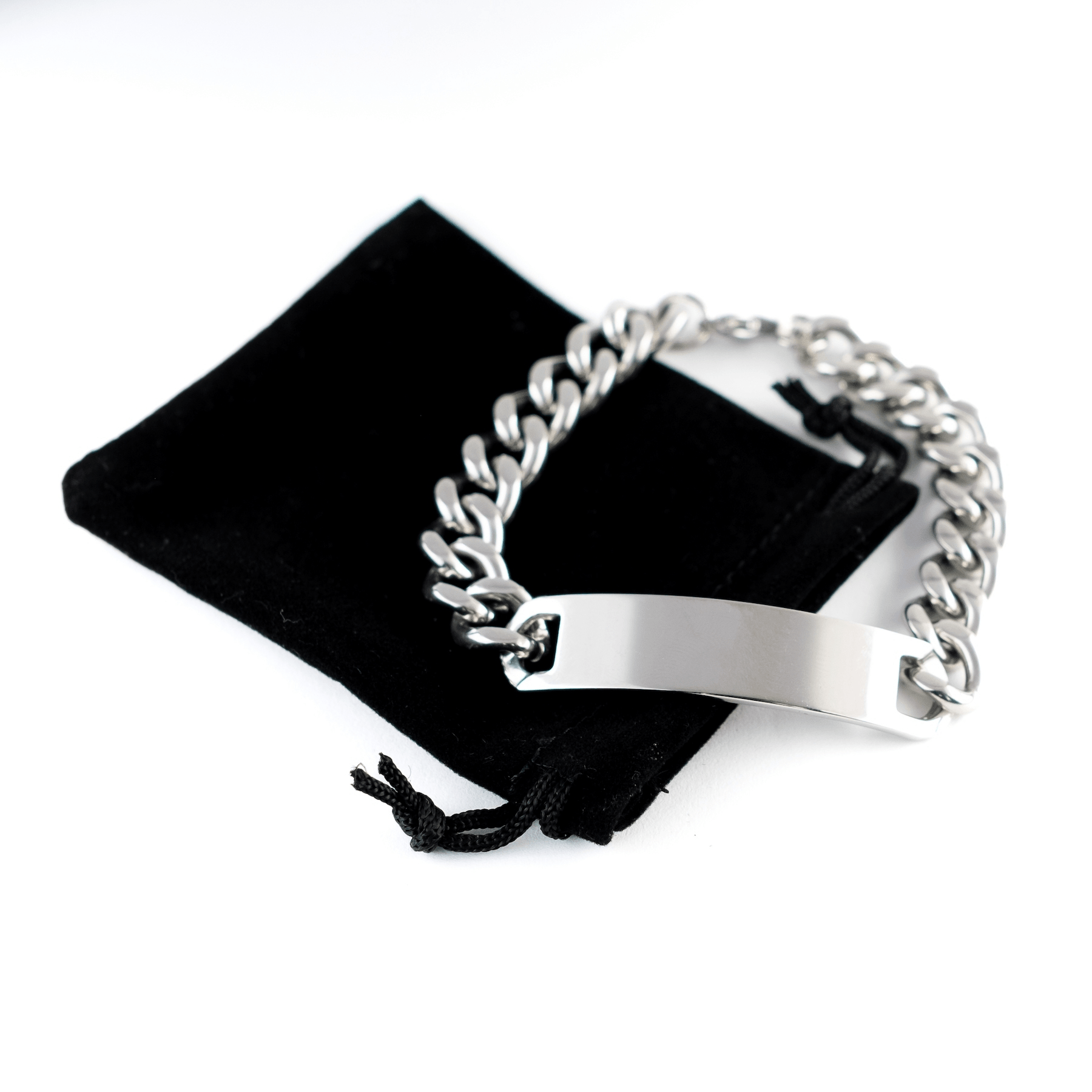 Godmother Long Distance Relationship Gifts, No matter the miles that separate us, Cute Love Cuban Chain Stainless Steel Bracelet For Godmother, Birthday Christmas Unique Gifts For Godmother - Mallard Moon Gift Shop