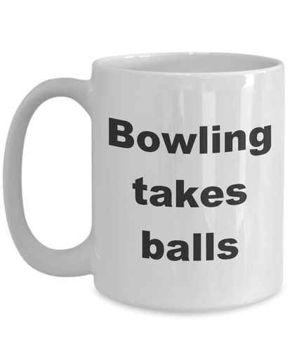 Bowling Funny Coffee Mug - Mallard Moon Gift Shop