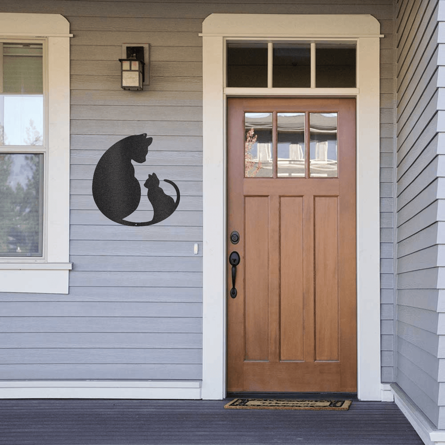 Cat Lover Indoor Outdoor Steel Wall Sign Art - Mallard Moon Gift Shop