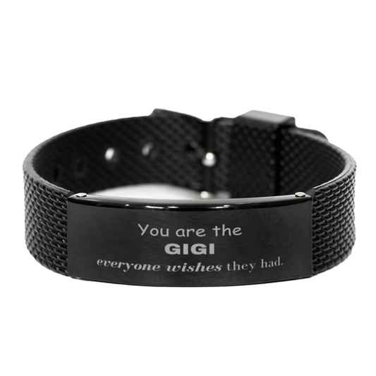 Gigi Black Shark Mesh Bracelet, Everyone wishes they had, Inspirational Bracelet For Gigi, Gigi Gifts, Birthday Christmas Unique Gifts For Gigi - Mallard Moon Gift Shop