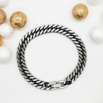 Gigi Long Distance Relationship Gifts, No matter the miles that separate us, Cute Love Cuban Link Chain Bracelet For Gigi, Birthday Christmas Unique Gifts For Gigi - Mallard Moon Gift Shop