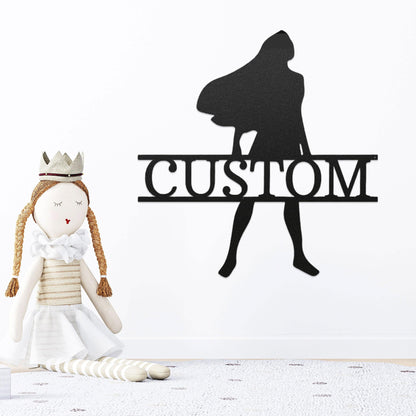Princess Pocahontas Custom Name Metal Art Wall Sign - Mallard Moon Gift Shop