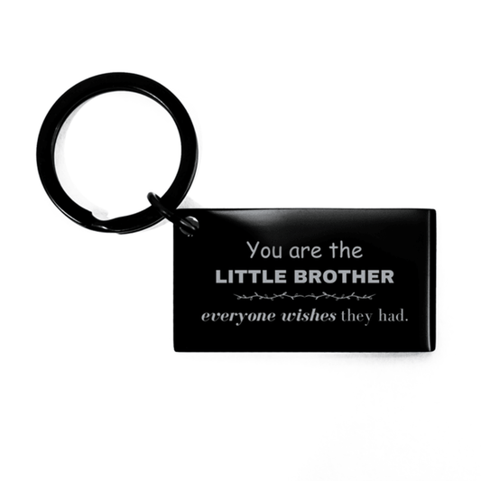 Little Brother Keychain, Everyone wishes they had, Inspirational Keychain For Little Brother, Little Brother Gifts, Birthday Christmas Unique Gifts For Little Brother - Mallard Moon Gift Shop