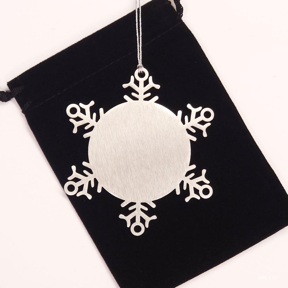 Little Brother Snowflake Ornament - Remember, you will never lose. You will either WIN or LEARN, Birthday Christmas Gifts Ideas - Mallard Moon Gift Shop