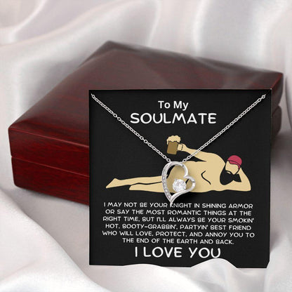 Gift for Soulmate Smoking Hot Lover Heart Pendant Necklace - Mallard Moon Gift Shop