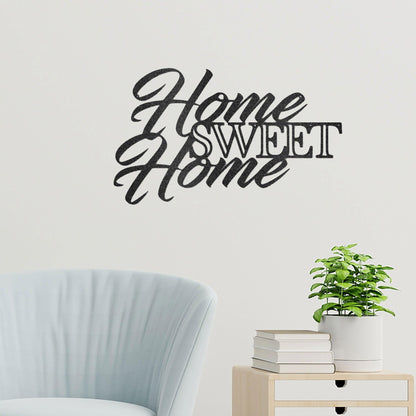 Home Sweet Home Indoor Outdoor Steel Wall Sign Art - Mallard Moon Gift Shop