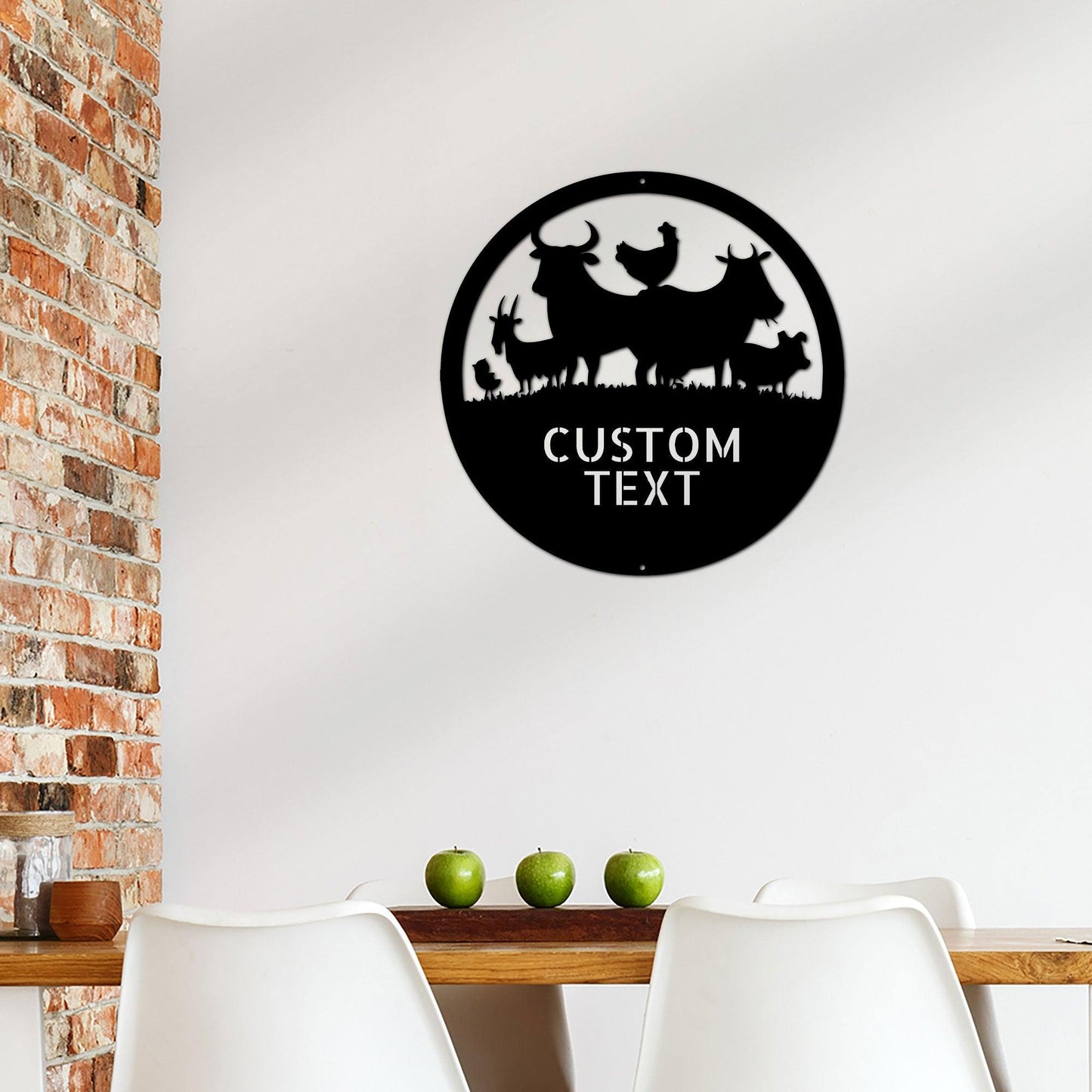 Farm Animals Custom Text Indoor Outdoor Steel Wall Sign Metal Art Home Decor - Mallard Moon Gift Shop