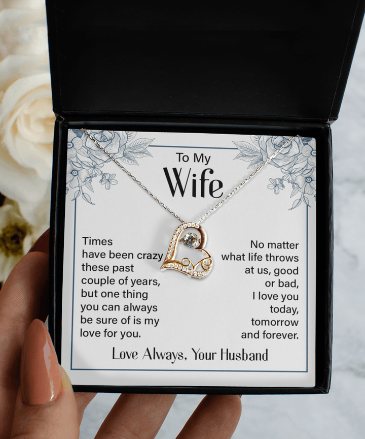 To My Wife Our Marriage is Our Sacred Bond Forever Necklace w Message Card  - Walmart.com
