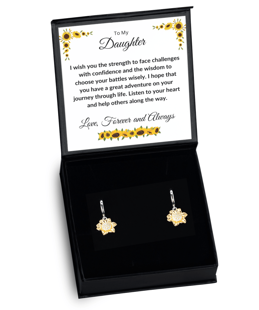 Gift for Daughter Sunflower Earrings - Mallard Moon Gift Shop
