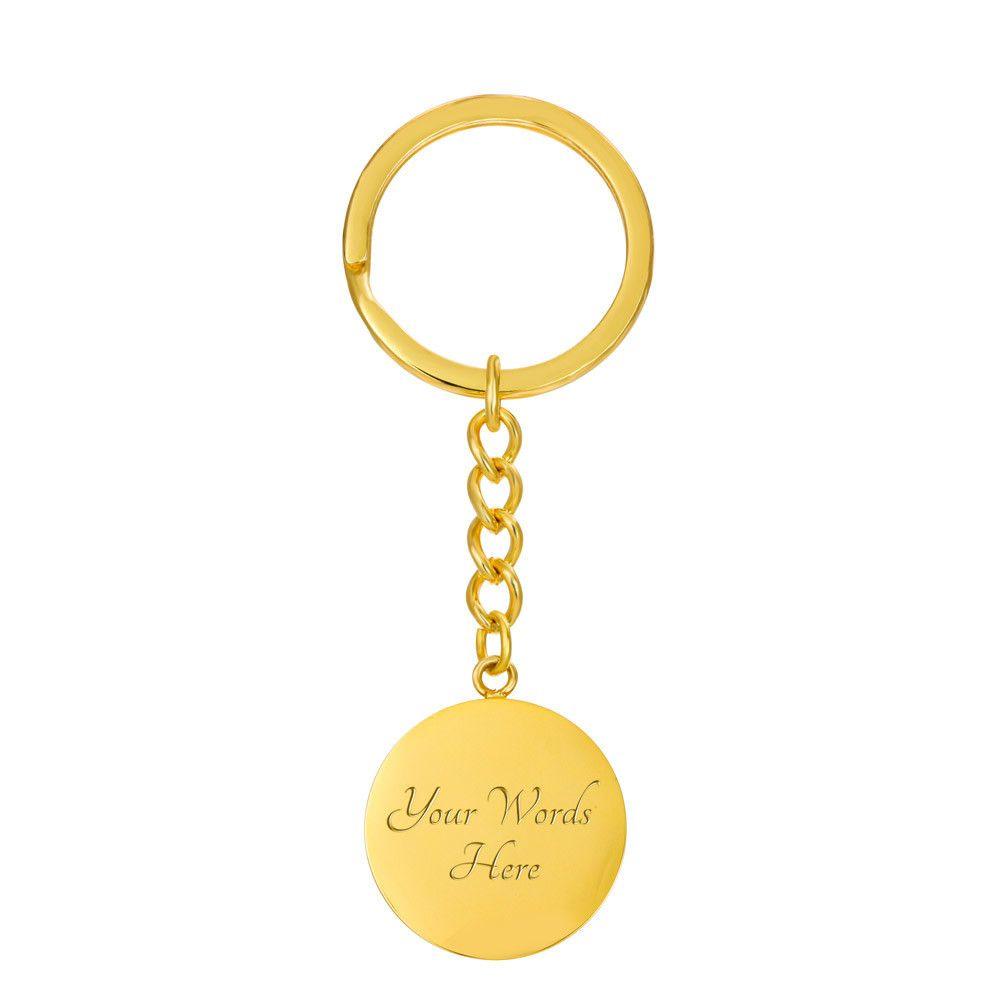 Mom We Love you so Much Engraved Circle Keychain - Mallard Moon Gift Shop