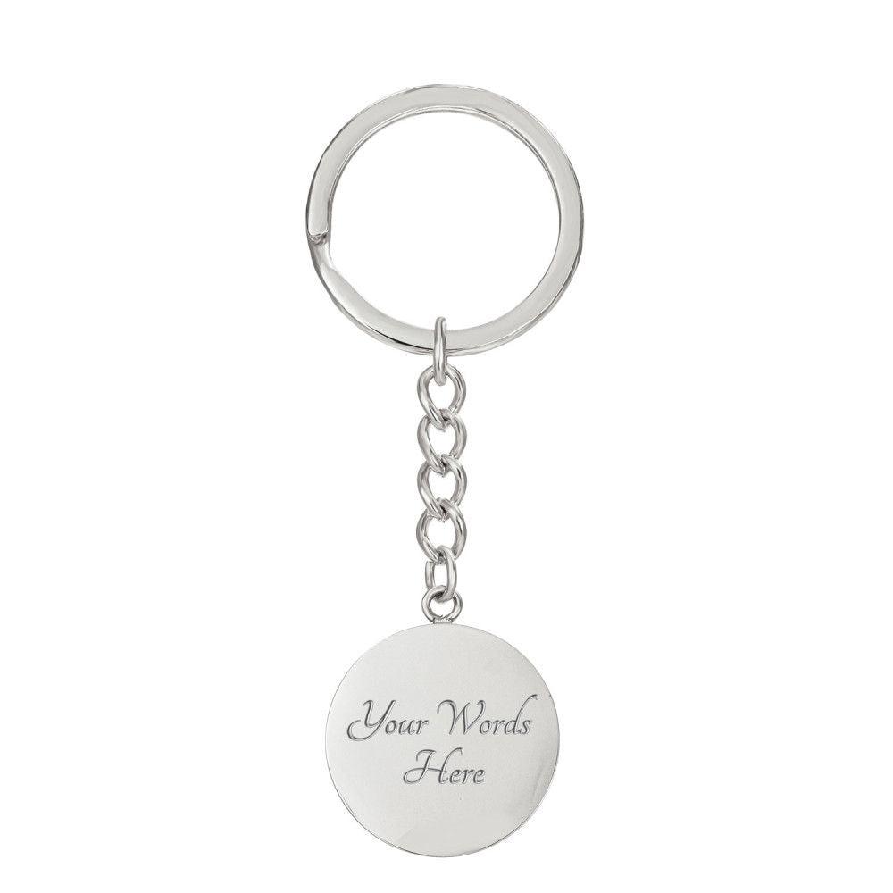 Mom We Love you so Much Engraved Circle Keychain - Mallard Moon Gift Shop