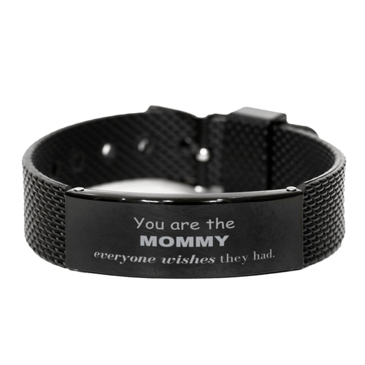 Mommy Black Shark Mesh Bracelet, Everyone wishes they had, Inspirational Bracelet For Mommy, Mommy Gifts, Birthday Christmas Unique Gifts For Mommy - Mallard Moon Gift Shop