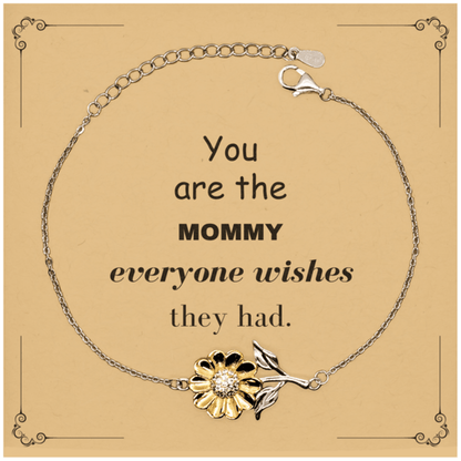 Mommy Sunflower Bracelet, Everyone wishes they had, Inspirational Bracelet For Mommy, Mommy Gifts, Birthday Christmas Unique Gifts For Mommy - Mallard Moon Gift Shop