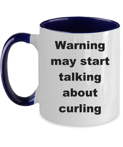 Funny Curling Ceramic Coffee Mug - Mallard Moon Gift Shop