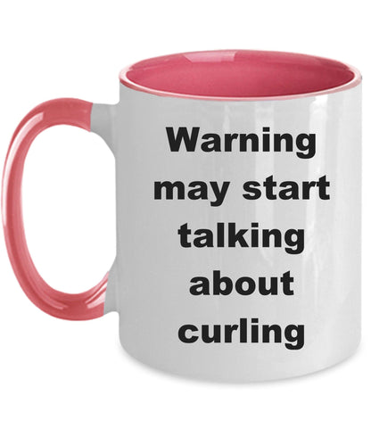 Funny Curling Ceramic Coffee Mug - Mallard Moon Gift Shop