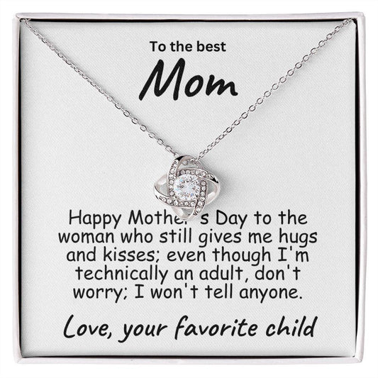 To My Mom Happy Mother's Day Love Knot Necklace - Mallard Moon Gift Shop