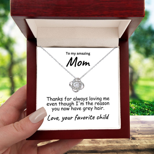 To My Mom Thanks for Always Loving Me Necklace - Mallard Moon Gift Shop