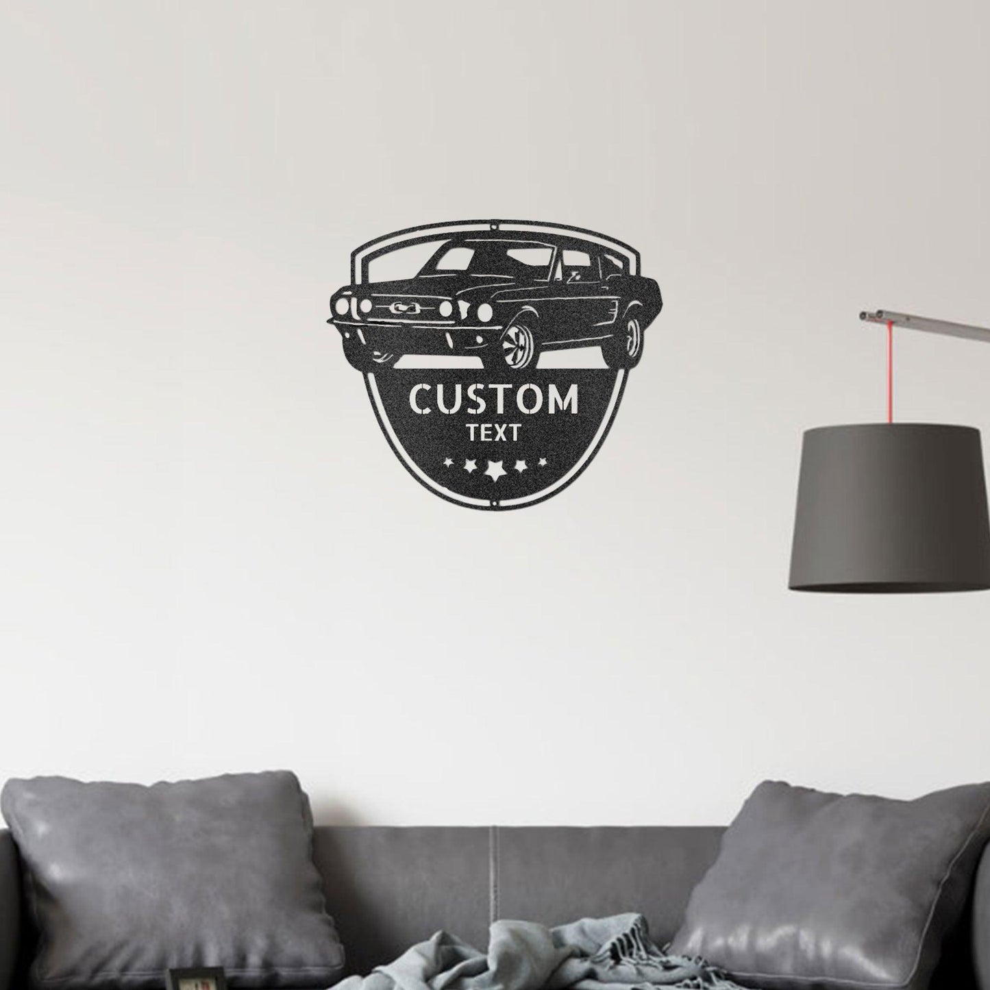 Classic Sports Car Shop Personalized Indoor Outdoor Steel Wall Sign - Mallard Moon Gift Shop