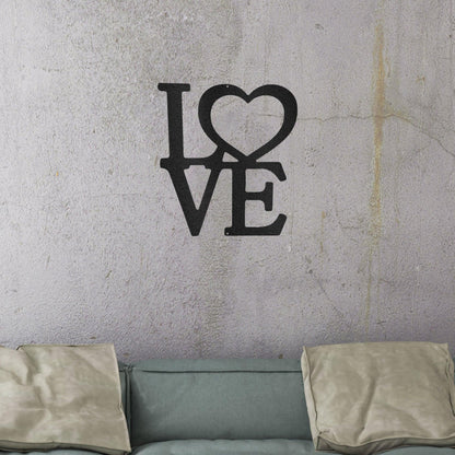 Classic Love Steel Wall Sign - Mallard Moon Gift Shop