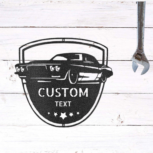 Classic Car Restoration Master Custom Name Indoor Outdoor Steel Wall Sign - Mallard Moon Gift Shop