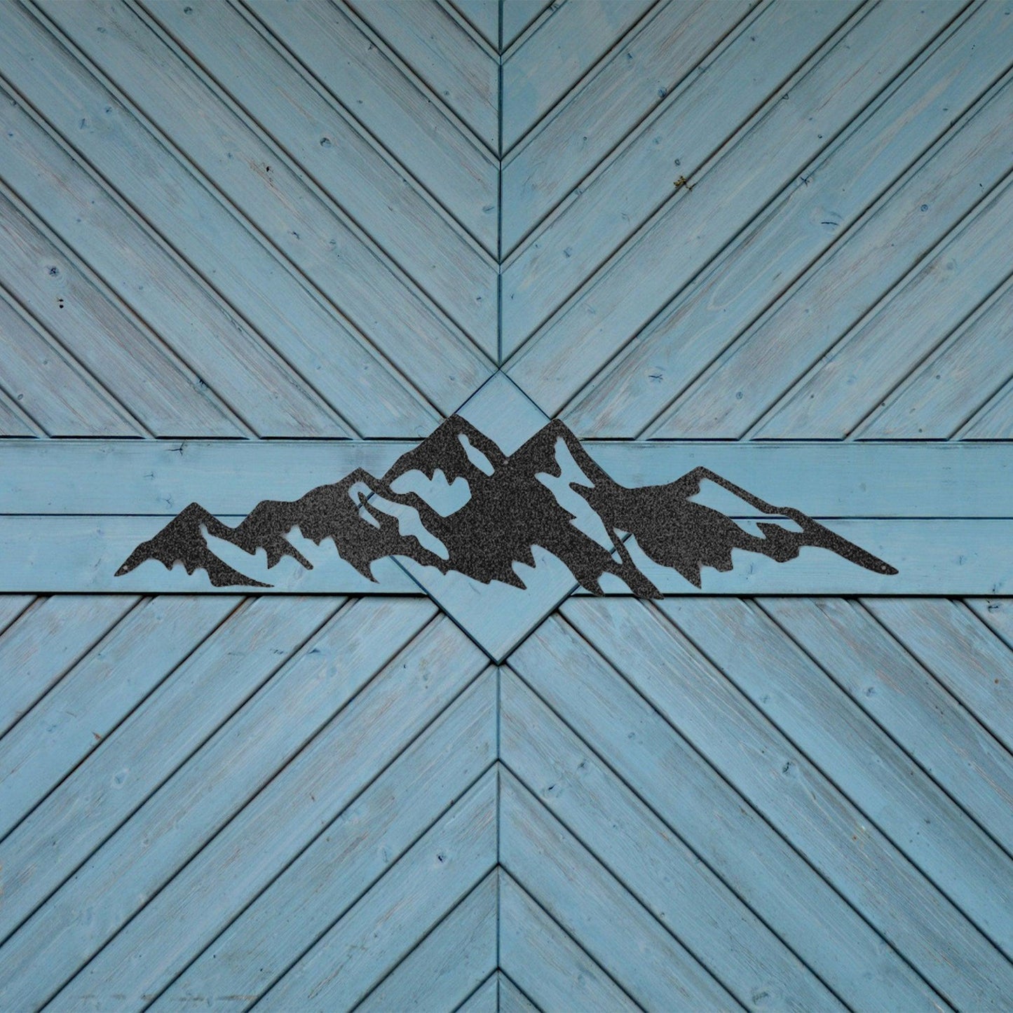 Mountain Ridge Indoor Outdoor Steel Wall Sign Art - Mallard Moon Gift Shop
