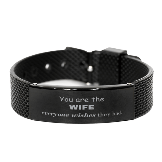 Wife Black Shark Mesh Bracelet, Everyone wishes they had, Inspirational Bracelet For Wife, Wife Gifts, Birthday Christmas Unique Gifts For Wife - Mallard Moon Gift Shop